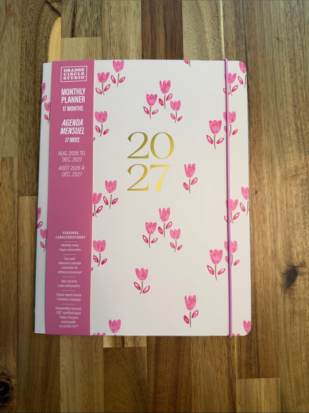 NWT Orange Circle Studio 17-Month Monthly Planner